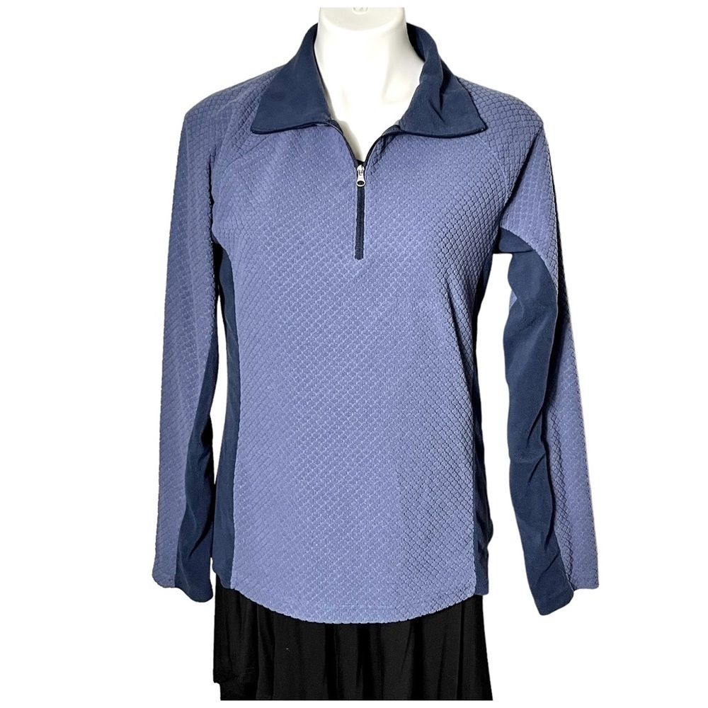 Columbia Half-Zip Fleece Pullover Size Medium Blue/Navy